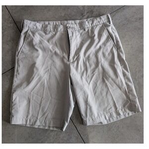 Izod Gold Mens Light Gray Flat Front Casual Shorts Size‎ 34